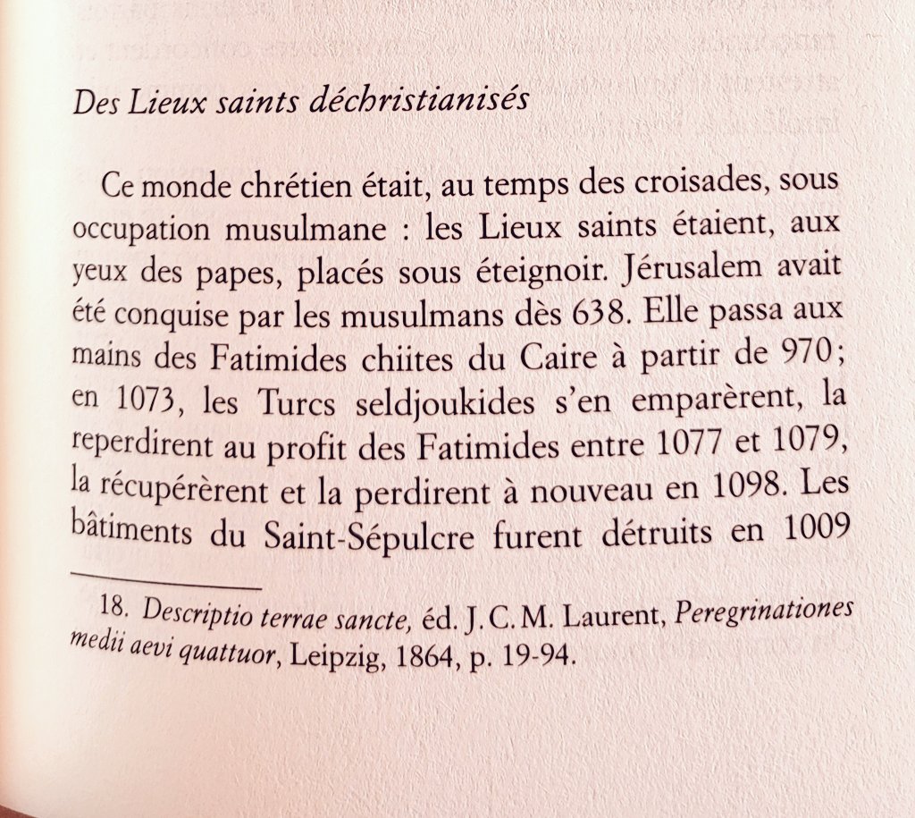 Fafache's tweet photo. Tirès du livre "Les croisades Histoires et idées reçues" de Martin Aurel et Sylvain Gouguengeim
L'Islam est une religion de conquête qui ne respecte rien d'autres que ses dogmes. Et surtout pas le Sacrè des Autres. https://t.co/i0aCfrf9Pw
