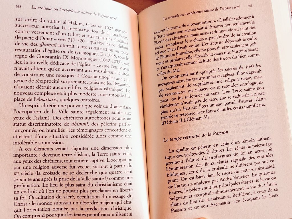 Fafache's tweet photo. Tirès du livre "Les croisades Histoires et idées reçues" de Martin Aurel et Sylvain Gouguengeim
L'Islam est une religion de conquête qui ne respecte rien d'autres que ses dogmes. Et surtout pas le Sacrè des Autres. https://t.co/i0aCfrf9Pw