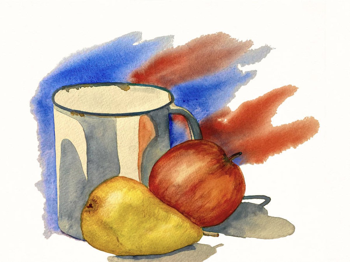DeborahLeagueFA's tweet photo. Mug and Fruit watercolor.  Charming rustic still life.

ART - https://t.co/8dyGb1B4fr

#Watercolor #StillLife #FruitPainting #WatercolorPainting #RusticDecor #Apple #Pear #KitchenDecor #ArtistOnX #Painting #ayearforart #buyintoart https://t.co/rhI1ifleJw