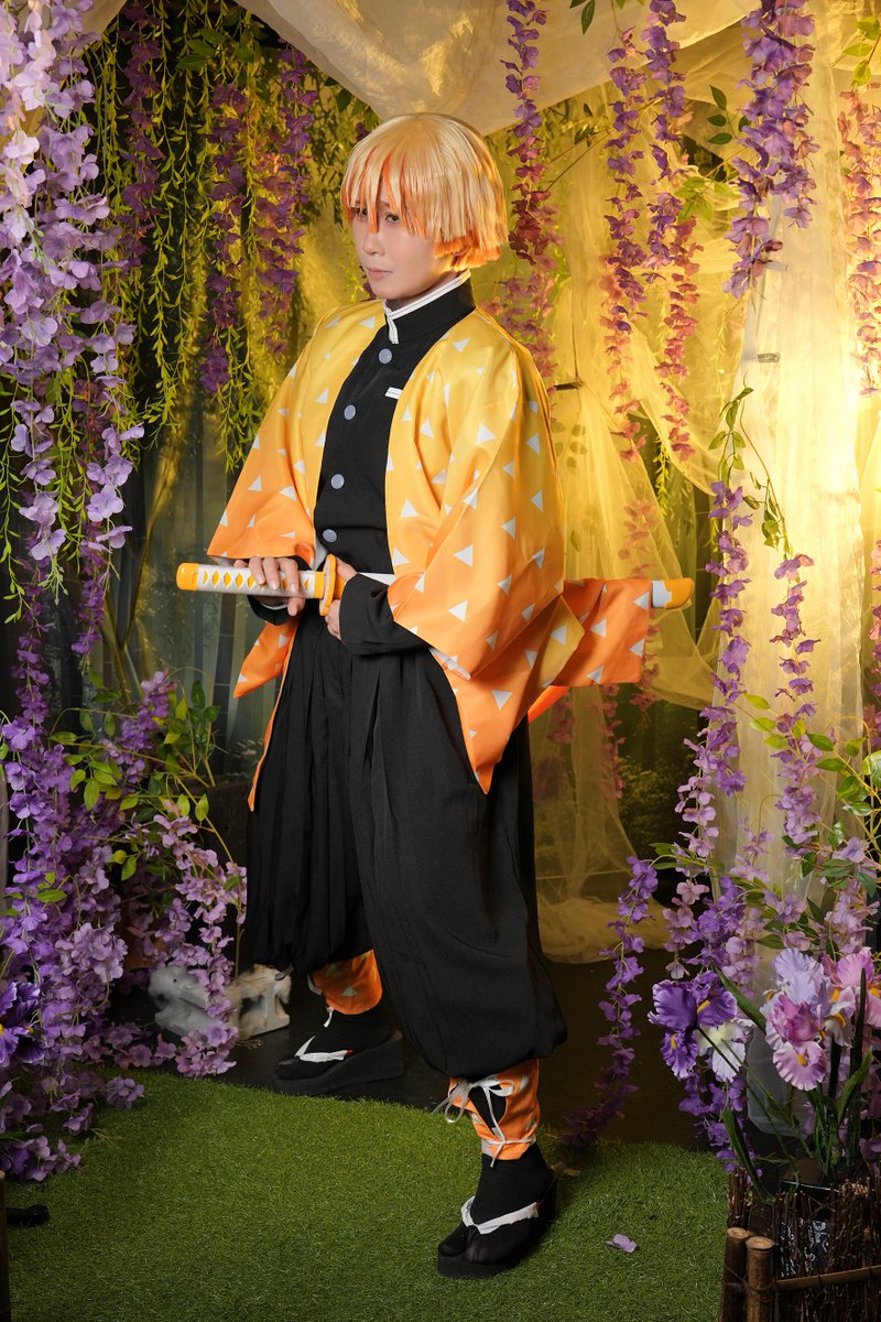 __kazumasa__'s tweet photo. ※コスプレ注意

*:*鬼**滅**
善//逸/

photo @studio_colore https://t.co/RaGxJITPdI
