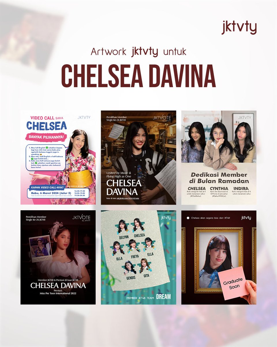 jeketivity's tweet photo. [TERIMA KASIH CHELSEA DAVINA] 🫡 

Dia kukenal sebagai salah satu member yang punya energi &amp; rasa penasaran yang ga ada habisnya ⚡

Dan seperti bintang jatuh yang terang, dia akan terus menemukan langit berikutnya sebagai tempat menunjukkan sinarnya🌟

See you again, Chelsea! 👋 https://t.co/eQFUpvM6sp