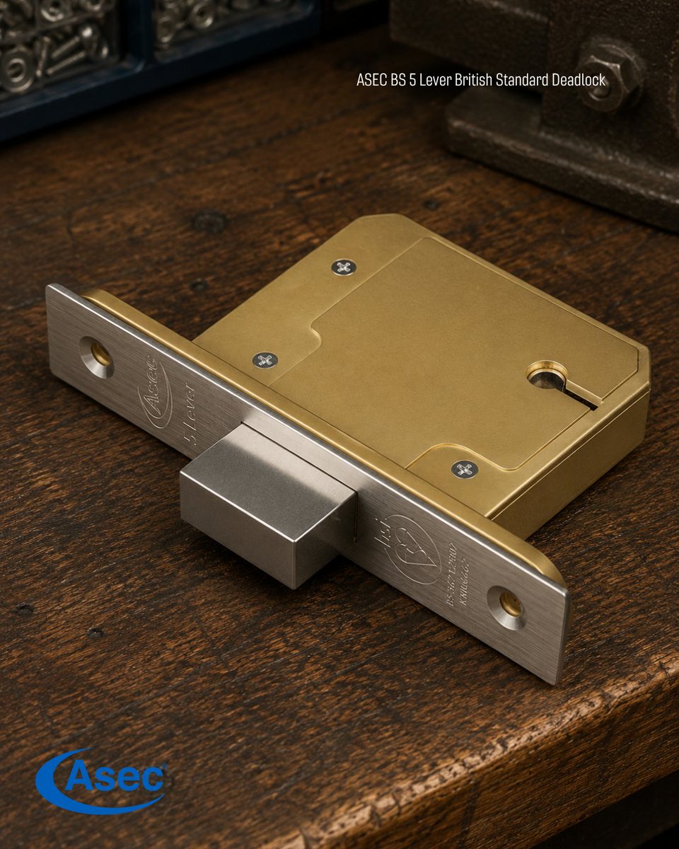 AsecSecurity's tweet photo. Need a British Standard deadlock for an external door? 🔐

The Asec BS 5 Lever Deadlock is BS3621:2007 compliant, insurance and police approved, and supplied with 2 keys.

https://t.co/gDZfjvqF6Y

#AskForAsec #Asec #Locksmiths https://t.co/l9NzVQ2rKN