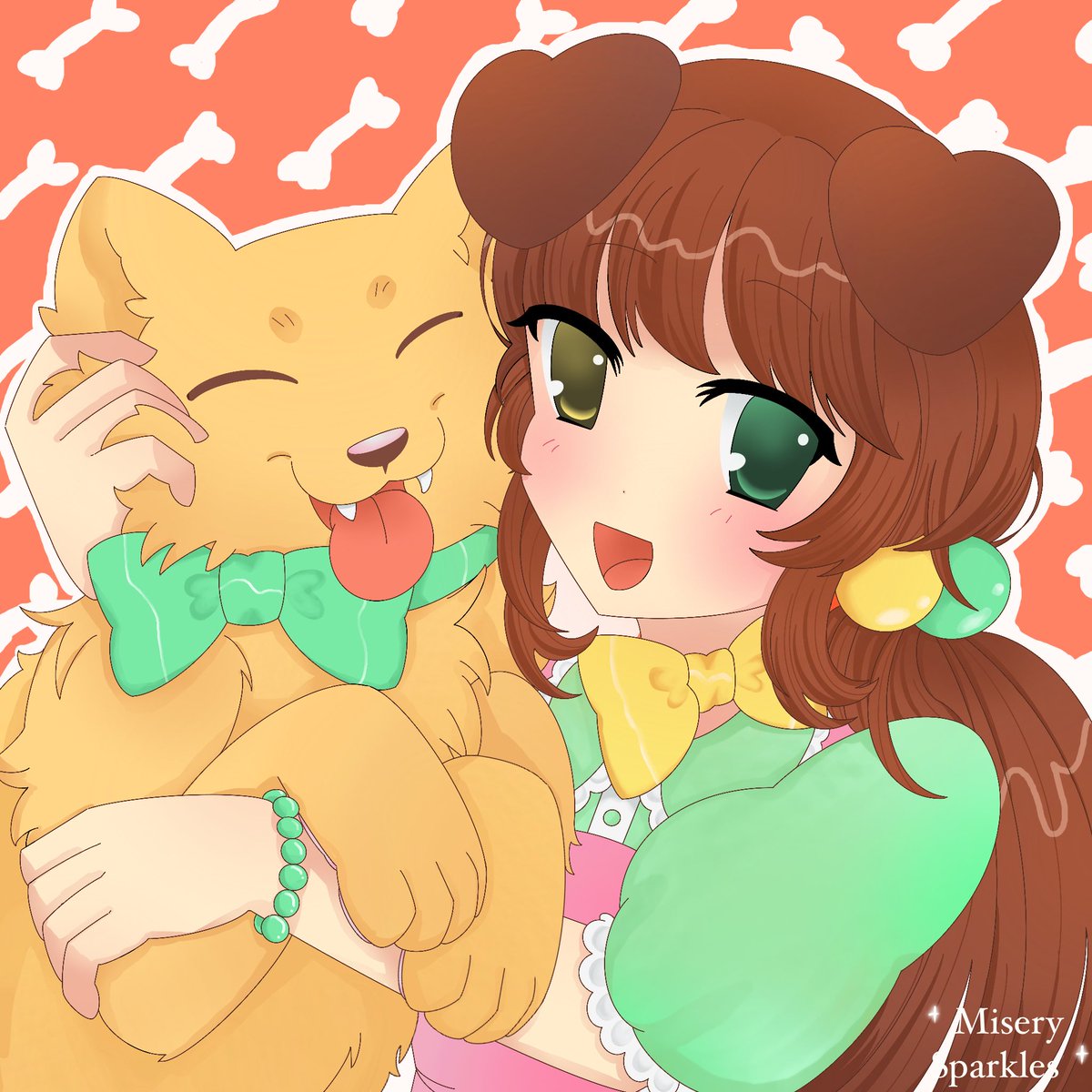 MiserySparkles's tweet photo. Puppy playtime!
Today’s prompt was “puppy” !
#cute #digitalart #originalcharacter #animeart #animegirl https://t.co/mShmra7M5a