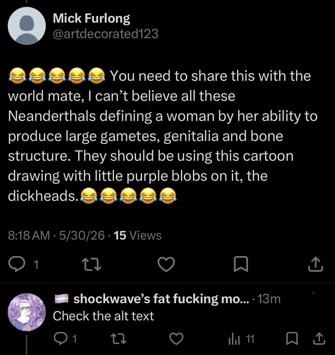 🏳️⚧️ shockwave’s fat fucking monoboob tweet media