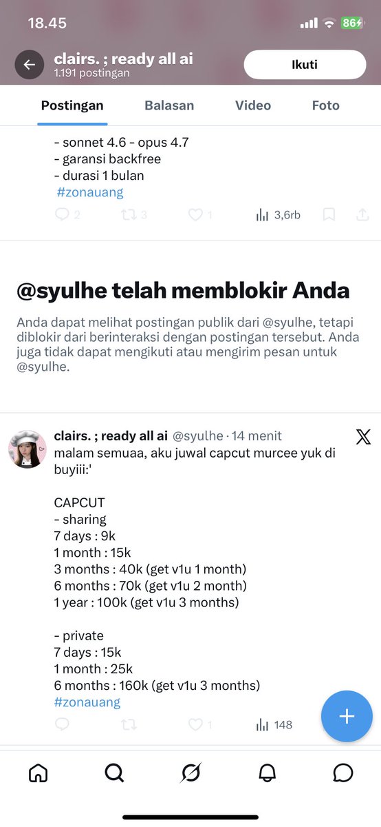 YNmydep's tweet photo. @eunyooncha udah banyak bgt korbanya skrgg aku di blok wkwk, dia ganti�� WA teruss https://t.co/Hscdx38mp5