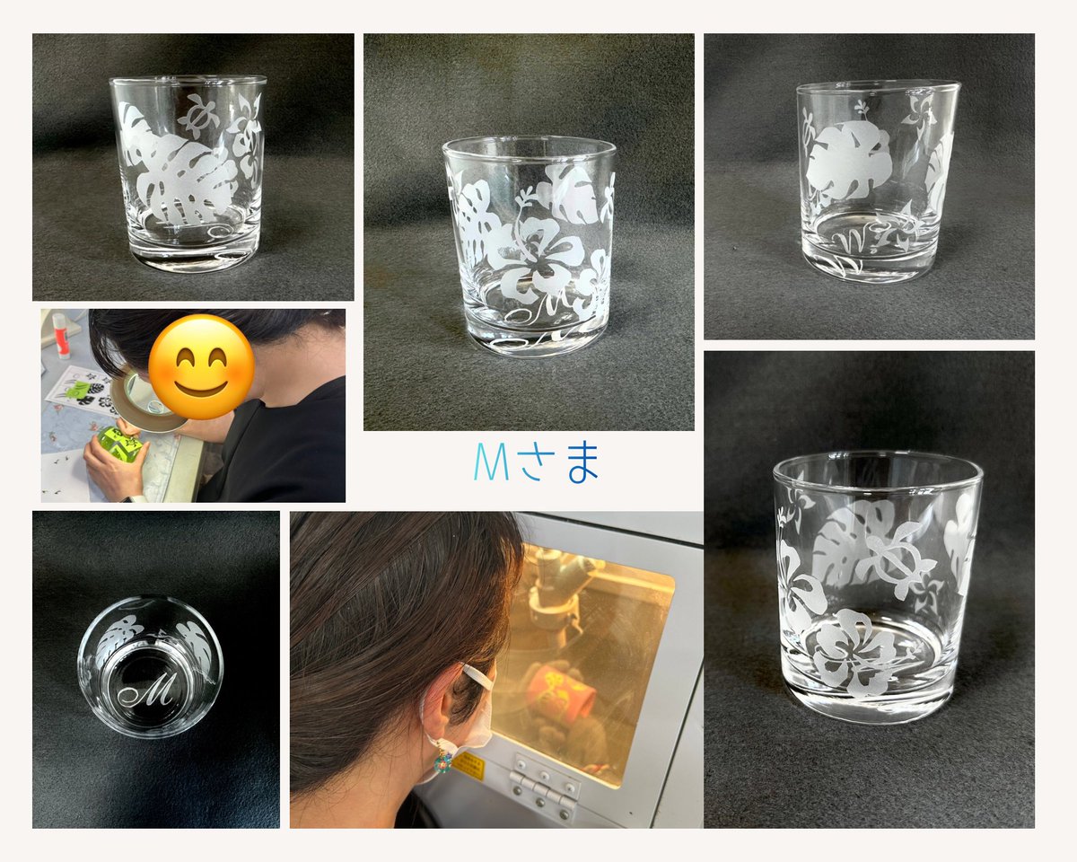 TartonGlass's tweet photo. 体験教室へMさま、Tさまが
ご参加くださいました！素敵なグラスが完成しましたよ✨ https://t.co/qdi3nZCJY7