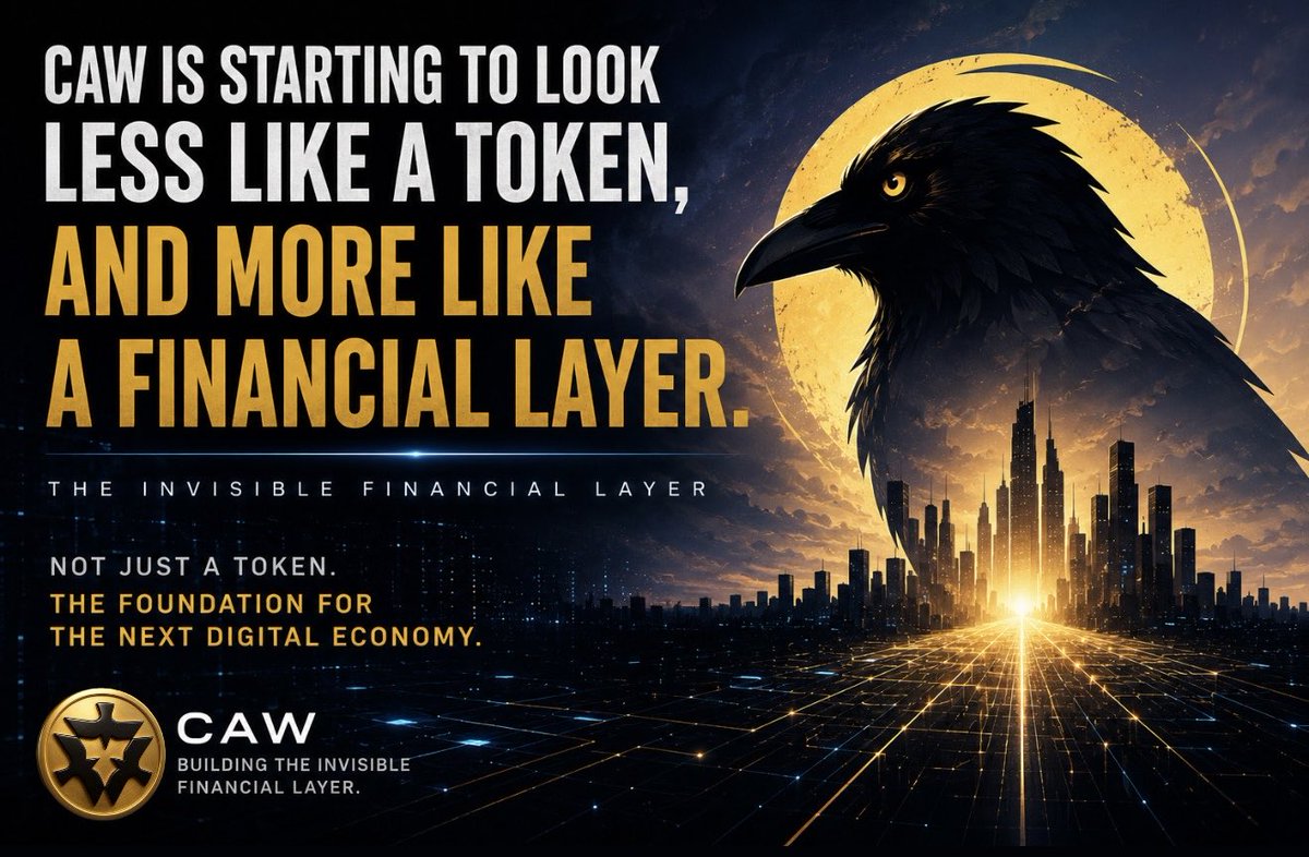cawdecoded's tweet photo. Recently, I read a fairly technical review written by someone analyzing the recent CAW architecture changes.

What caught my attention was not just the contracts themselves.

It was the direction.

Because the more I read it, the more one thing became obvious:

CAW is starting to look less like a token, and more like a financial layer.

That may sound exaggerated to people still viewing CAW through the lens of “meme coins.”

But structurally, something is clearly changing.

And the interesting part is that the changes are not happening at the surface level.

They are happening at the infrastructure level.

Most crypto projects still operate with a very old assumption:

users should adapt to blockchain.

CAW increasingly appears to be moving toward the opposite philosophy:

blockchain should adapt to users.

That distinction is massive.

Because the largest limitation preventing crypto from becoming true societal infrastructure has never been throughput alone.

It has been UX friction.

Wallet management.
Gas.
Chain switching.
Bridge logic.
Signature requests.
Seed phrases.

To developers, these are normal.

To society, they are absurd.

This is why most crypto systems still fail at mass adoption despite billions in liquidity and years of development.

They are technically decentralized,
but socially unusable.

Historically, breakthrough infrastructure only wins after complexity becomes invisible.

The internet did not scale globally because people suddenly learned networking.

It scaled because TCP/IP disappeared behind browsers.

Smartphones did not win because society became more technical.

They won because the interface abstracted complexity away.

The same pattern is likely happening now with decentralized systems.

And this is where CAW becomes interesting.

Because recent architectural signals increasingly resemble infrastructure evolution rather than token speculation.

Validator-oriented structures.
Modular deployment behavior.
Cross-chain persistence.
Gas abstraction.
Identity-linked interaction.
Frontend separation.
Deployment orchestration.
Registry-style deployment generation.

None of this is required for a meme coin.

Infrastructure requires it.