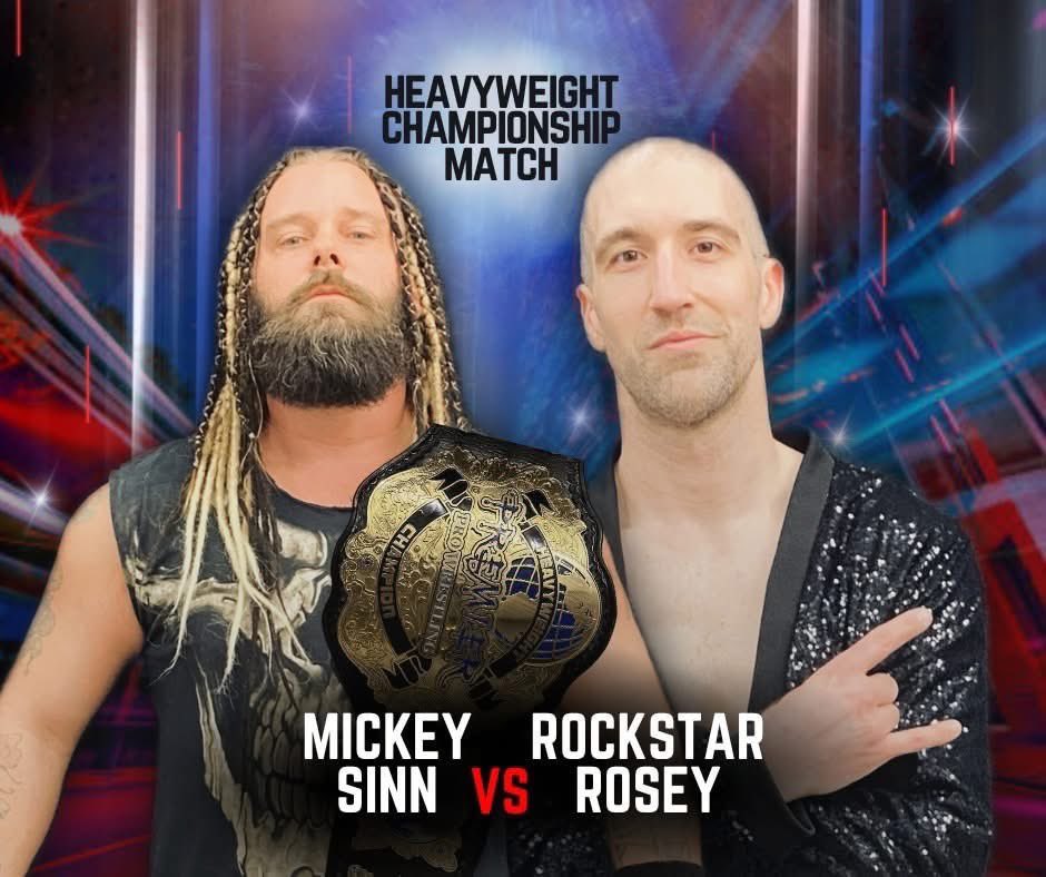 PremierPro_'s tweet photo. 💥 TONIGHT: PPW Heavyweight Championship on the Line in Rockford, IL! 3839 Broadway 💥

“The Savior” Mickey Sinn defends the PPW Heavyweight Championship in a 2 Out of 3 Falls Match against PPW Triple Threat Champion @RockstarRosey. Will Rosey walk away with 2 titles tonight? https://t.co/kEBJ7g3GKd