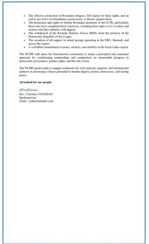 amluzayamo's tweet photo. 🚨🇷🇼 RWANDA : NAISSANCE D'UNE NOUVELLE FORCE POLITIQUE

Le NCDR annonce officiellement sa création. Cette coalition rassemble plusieurs partis politiques rwandais et organisations de la société civile autour d'un même objectif : bâtir un Rwanda démocratique, républicain, uni et réconcilié.

À travers cette initiative, ses membres affirment vouloir promouvoir le pluralisme politique, le dialogue national et une gouvernance plus inclusive.

Paul Kagame pourrait désormais faire face à une opposition plus organisée et déterminée. Selon plusieurs observateurs, cette dynamique pourrait bénéficier d'un intérêt et d'un soutien croissants de certains partenaires internationaux, notamment aux 🇺🇸.

Un développement qui pourrait peser sur l'avenir du paysage politique rwandais.