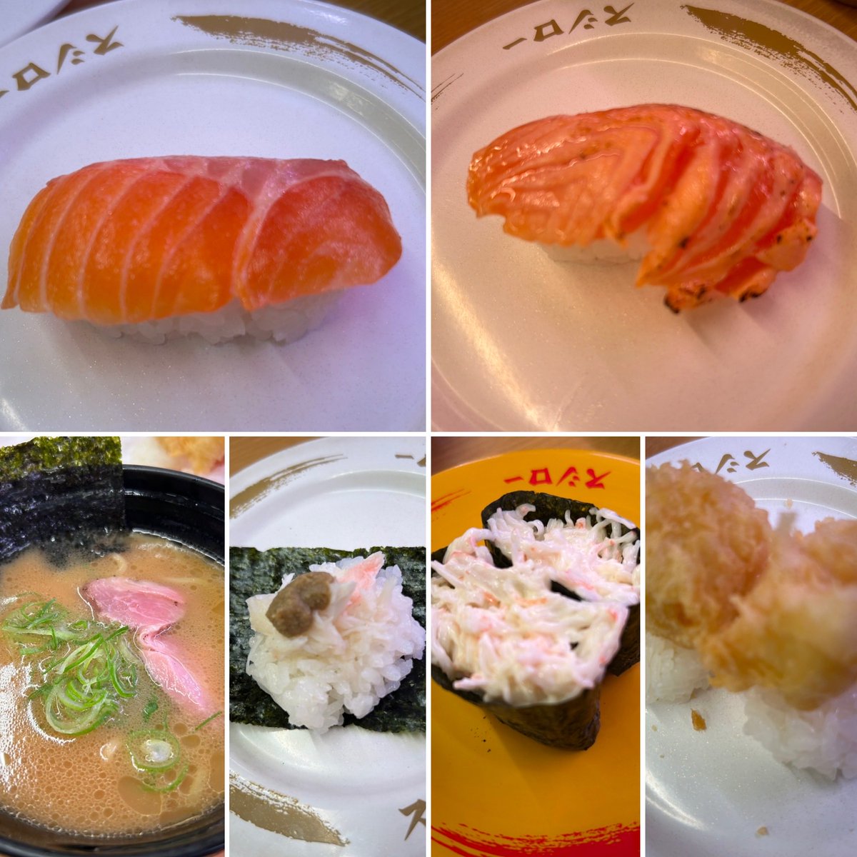kimiko_0774's tweet photo. 夕食は息��希望で🍣
青森産のサーモンが美味しかった🥰
#スシロー https://t.co/ekY5ZAs7Pm