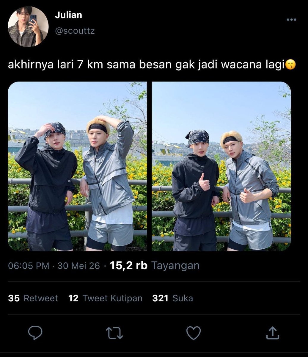 rengkuhjiwo's tweet photo. "Lari pagi sama besan"

Leowon geonseo au part of Mahameru https://t.co/A3vs4Y8mDW