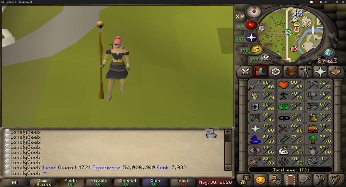 LoneGeeb's tweet photo. 50 , 000 , 000 XP on the UIM https://t.co/VI80U81qOS