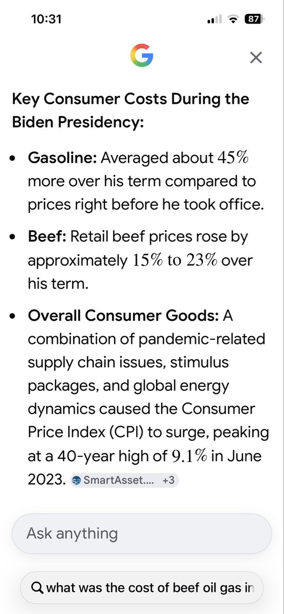SFGKCG's tweet photo. @stratoman1 @Milajoy @BeverlyBright11 Record inflation when Biden was in office libtard! The only reason for “ temporary “ price increases is the Iran war. I would rather pay a little more and have peace in future than a do nothing Biden administration https://t.co/xHsRL7Q0lZ