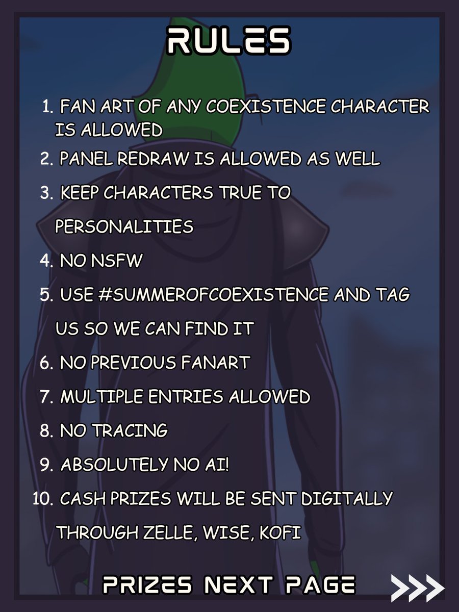 CoexistenceSaga's tweet photo. This year we want to celebrate Coexistence. We are doing our biggest contest we ever had!
We dubbed this event as the #SummerOfCoexistence
Make sure you read the rules carefully.
Cash prizes are in USD.
#artchallenge #ocs #dtyis #drawthisinyourstyle https://t.co/gS8p9aGjXs