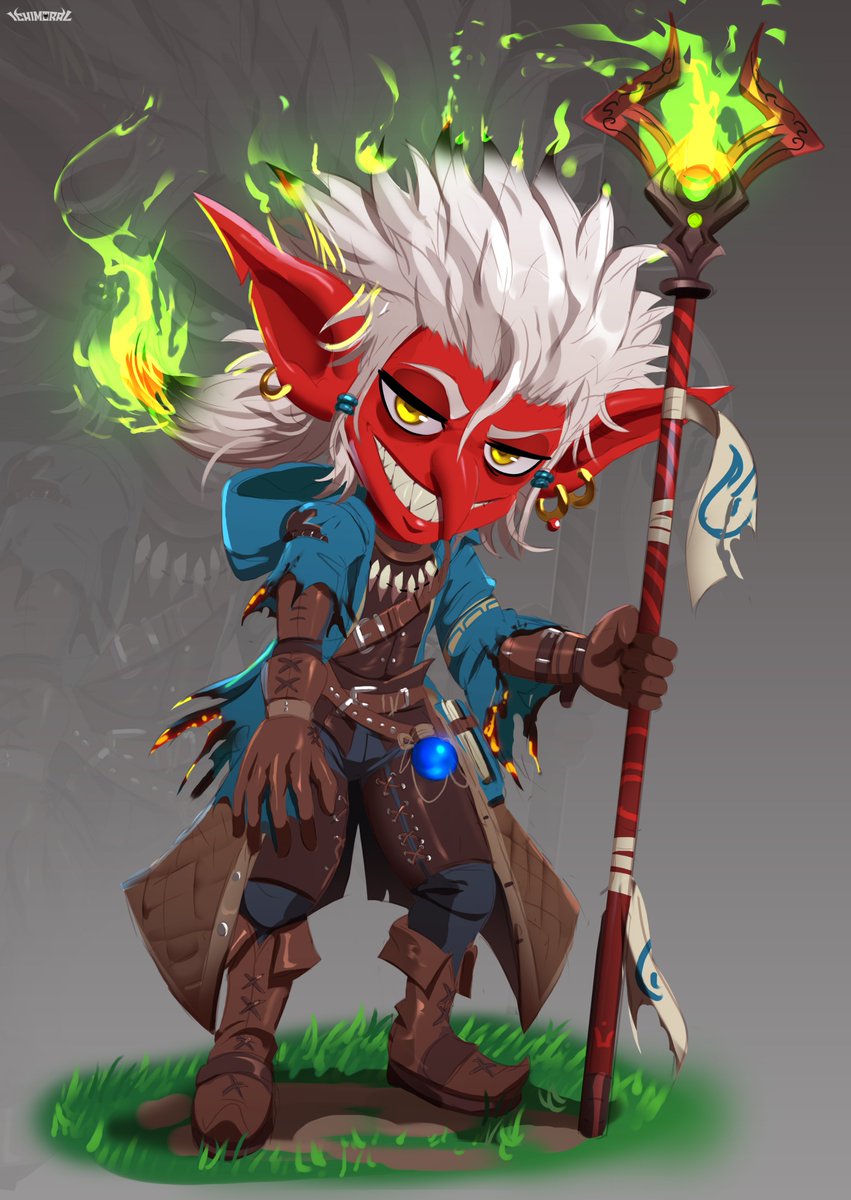 Ichimoral's tweet photo. New DnD art commission! JohnnyC wanted me to design this DnD red goblin mage OC for an upcoming campaign x3
#artistontwittter #furry #furryartist #furryart #commissionsopen #artcommissions #goblin #dnd #dungeonanddragons #dndcommission #dndfanart https://t.co/yamJyroFRm