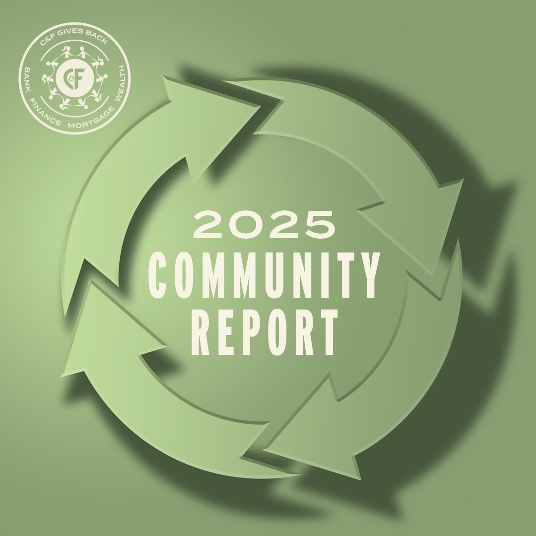 CandFBank's tweet photo. C&amp;F invests time, talent, and resources to support communities. See our 2025 report! 🌟 https://t.co/gd4BtVSK8n #CFGivesBack #Community https://t.co/v6OhIr5Hes