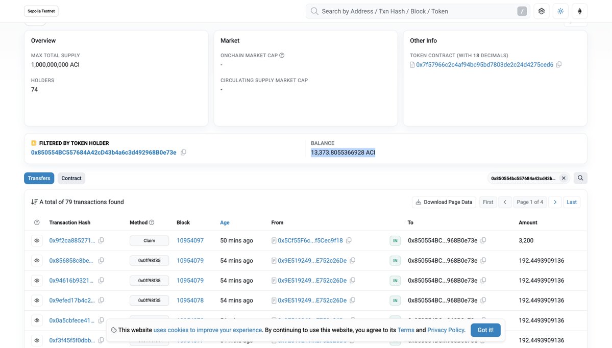 ACIToken's tweet photo. SmartTrader Testnet Update

During recent testnet activity, we identified a swap limit issue: the current contract applies the ACI cap per transaction instead of cumulatively per wallet.

To protect the integrity of the testnet, the swap flow will be paused while we deploy a corrected contract with an on-chain wallet cap.

This is exactly why we test before launch.

Detect. Fix. Improve.

$ACIToken