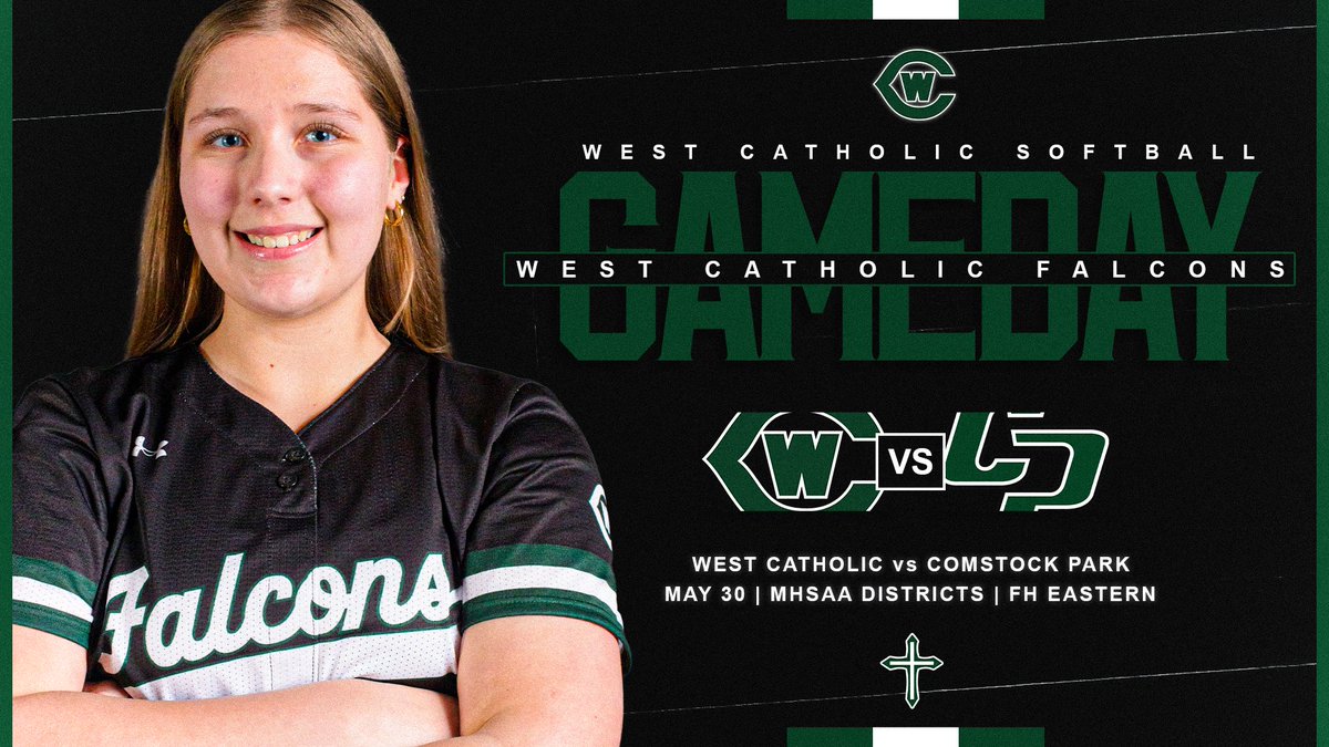 GRWCSOFTBALL's tweet photo. Gameday! 

West Catholic vs Comstock Park   
MHSAA Districts 
Single Game
Varsity: 10:00am  
at Forest Hills Eastern   

#TogetherWeWin | #GRWCSoftball https://t.co/iMaaI9NiH5