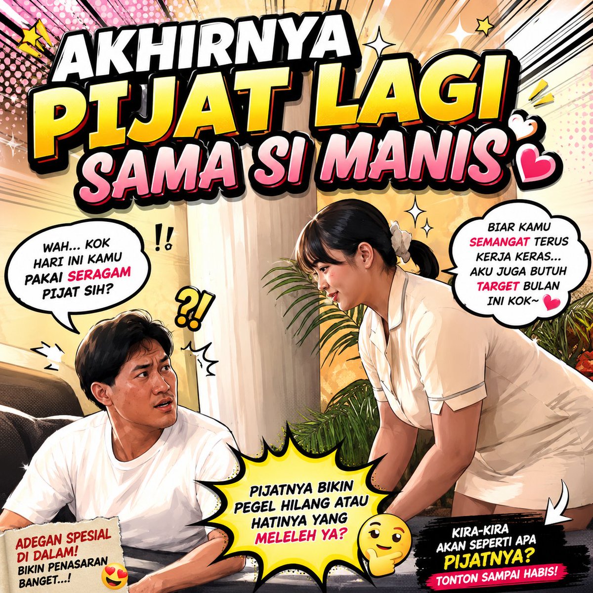 kiaamels's tweet photo. Kira-kira endingnya gimana nih?๐+
(check di komen bawah ya)
#PijatManis #PijatRelaksasi #PijatSpesial #PijatJakarta #SiManis #PijatPanggilan https://t.co/UMXsXcDh7J