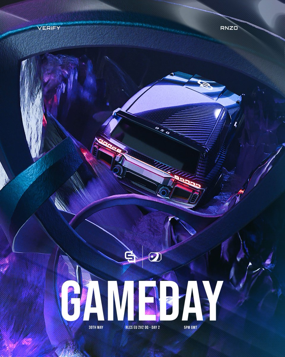 DSQ_GG's tweet photo. @Veriify0 &amp; @rnzo_rl return for day 2 of the RLCS 2v2 qualifier!

At 5pm BST, they'll battle to survive in the bracket!💪 https://t.co/vOWsL3xYLR