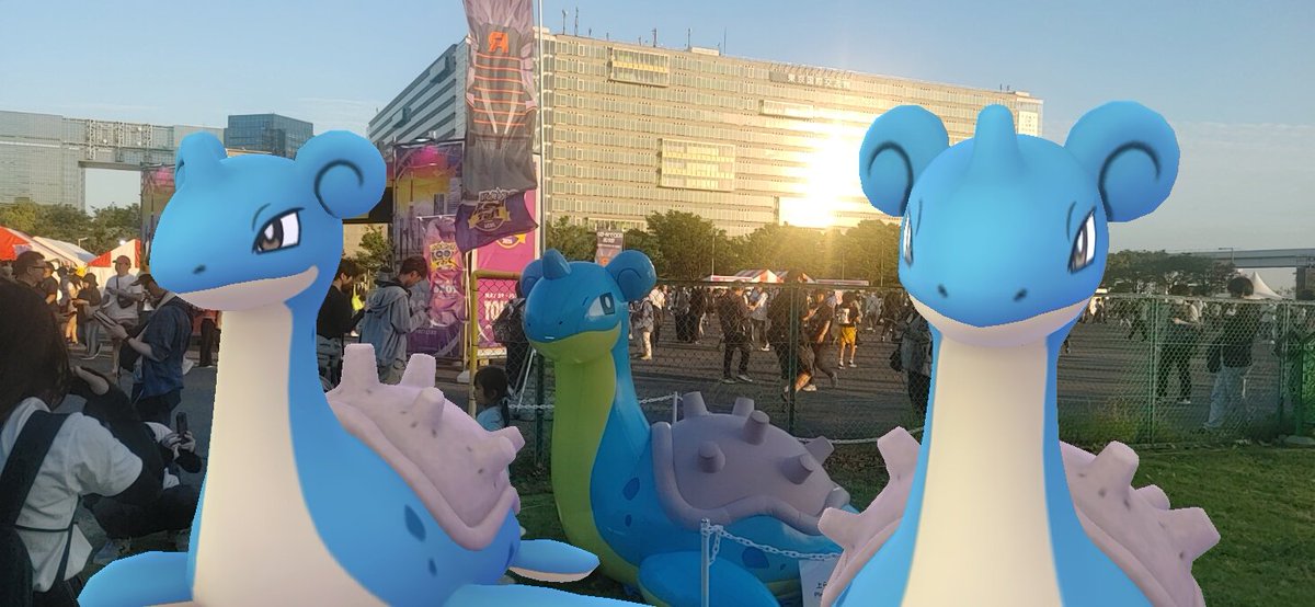 MY4705's tweet photo. 5月30日。今回初めて訪れたポケモンGOのリアルイベント“ポケモンGOフェス2026東京”。
とりあえず、この日はフォトスポットで記念撮影を。

#ポケモンGO #ポケモンGOフェス2026 #お台場 https://t.co/TIQN6h9FzA