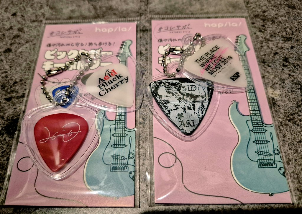 SID #Acid Black Cherry やっと見つけた！ピック入れたかったんだよ😭