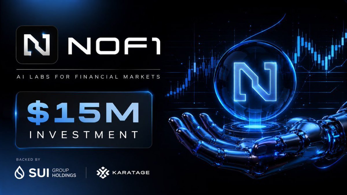 TriMaiMS's tweet photo. 🔥 SĂN AIRDROP NOF1 – DỰ ÁN AI FINANCE LAB ĐƯỢC HẬU THUẪN BỞI HỆ SUI

@the_nof1 là một dự án AI tập trung vào lĩnh vực tài chính, cho phép người dùng tạo và vận hành các AI Financial Agents phục vụ phân tích và giao dịch trên thị trường.

Điểm mình chú ý là dự án đã nhận khoản đầu tư lên tới $15M từ SUI Group Holdings và Karatage, trong bối cảnh narrative AI Agent vẫn đang là một trong những mảng được thị trường quan tâm nhất.

Hiện tại dự án đã mở Waitlist cho người dùng sớm:
1️⃣ Truy cập: https://t.co/qKtWKuPc09
2️⃣ Chọn Join the Platform Waitlist
3️⃣ Điền thông tin

Đây là thông tin, không xem là lời khuyên đầu tư.