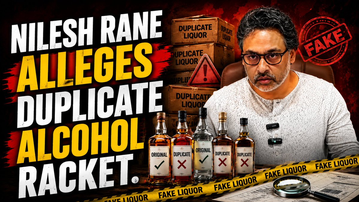InGoa24x7's tweet photo. Nilesh Rane Alleges Duplicate Alcohol Racket Linked To Goa
WATCH : https://t.co/o2oP1LWqmL
#Goa #GoaNews #Duplicate #AlcoholRacket https://t.co/pos9DFlb5R