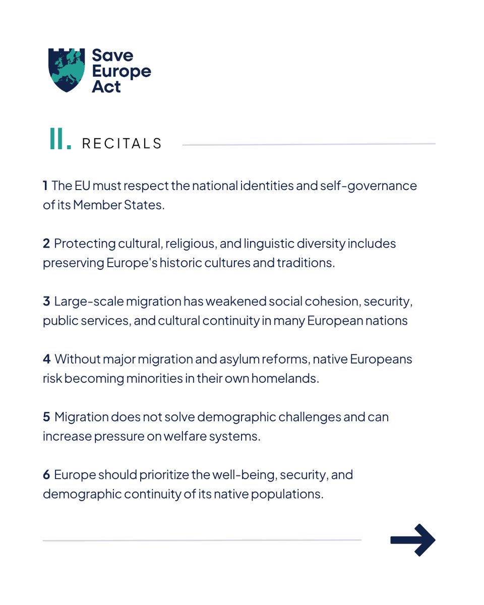 Save Europe Act tweet media