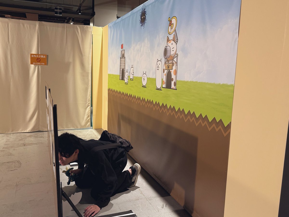hiro_pmc's tweet photo. にゃんこ大戦争展

顔はめパネルがキッズ用 https://t.co/t22kL87cuX