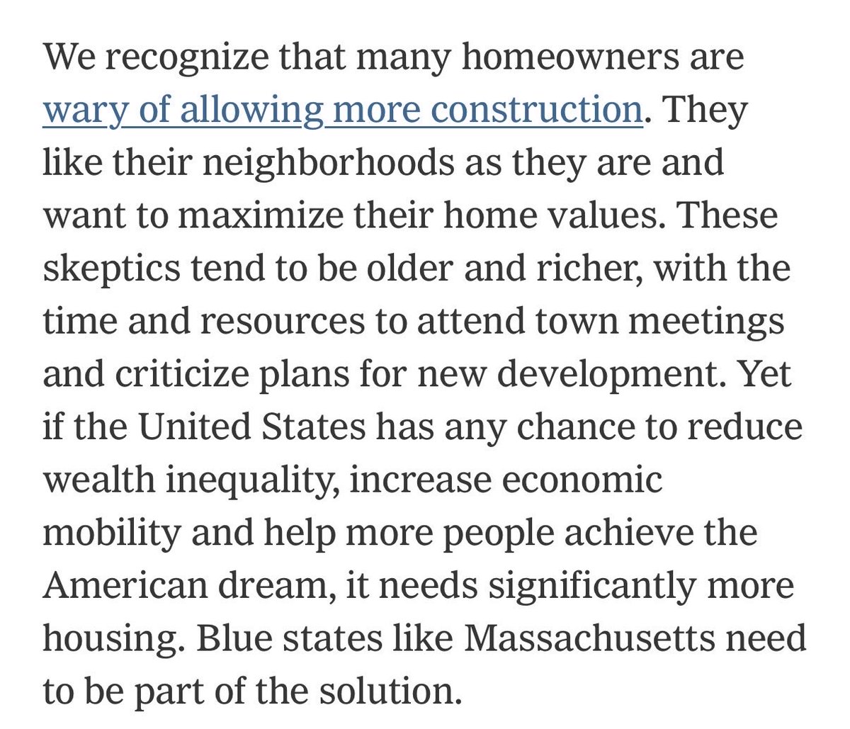 annemariegray's tweet photo. “States shouldn’t outsource housing policy to local govts that tend to have a bias toward the status quo. They should assert more control over lot sizes, multifamily zoning, permitting processes + more. States have an interest in ensuring that they are affordable places to live.” https://t.co/9CoBJgHtAK