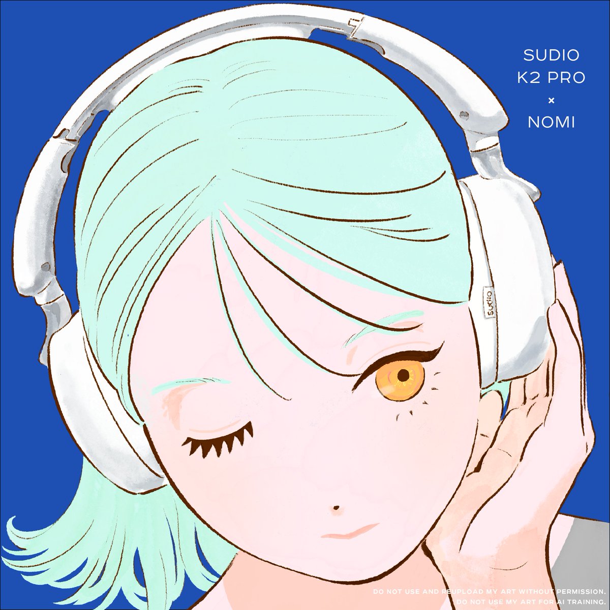 yunomi03's tweet photo. スウェーデンのイヤホン、スピーカーブランドのSudioさまからご依頼いただき、Sudio K2 ProのPRイラストを制作しました。
以前から愛用しているイヤホンと同様に、高機能高音質で着け心地も良く、洗練されたかわいらしい色と形がとても気に入っています。
#sudio #designingsound #sudioK2Pro #PR https://t.co/Nj8toimvVQ