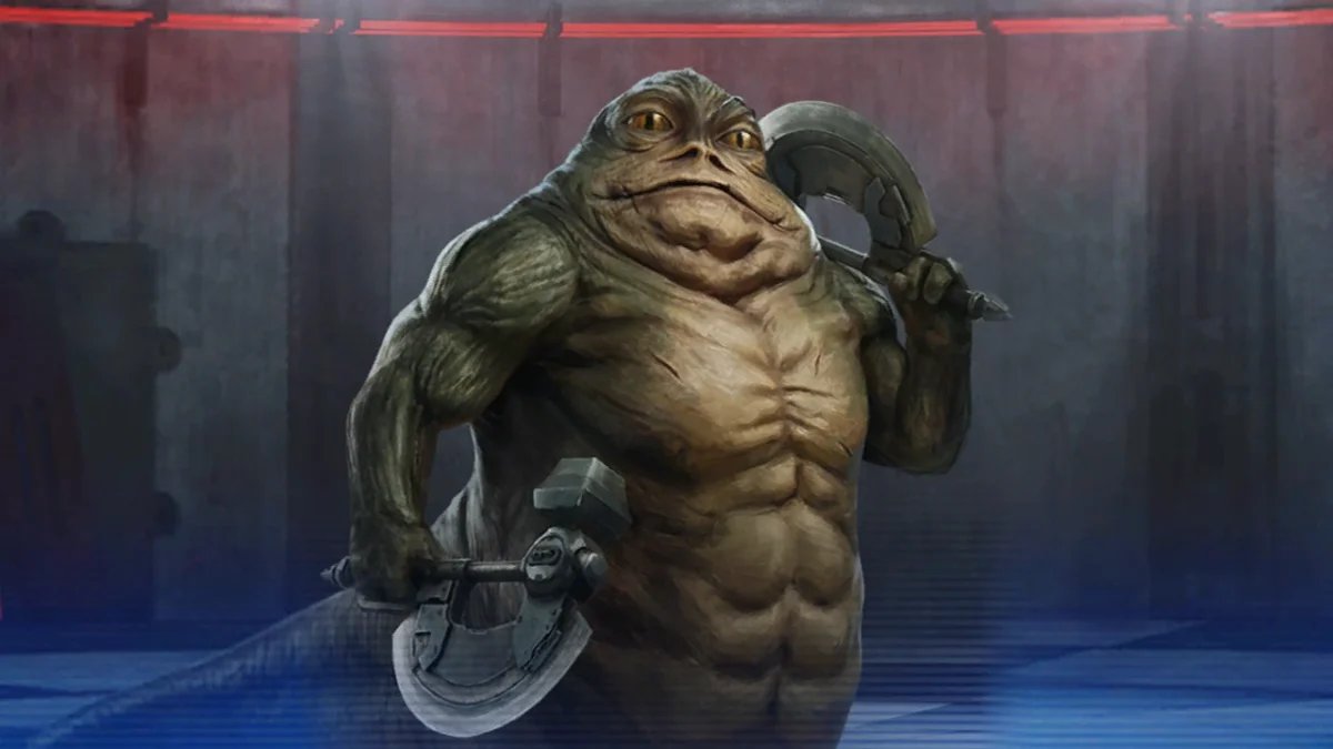 WookieeNews's tweet photo. ¡Rotta el Hutt llega al Galaxy of Heroes!

Con un kit inspirado en su desempeño en los pozos de lucha de Shakari, Apestosito será una auténtica bestia en el juego. Un sólido líder para equipos del Cártel Hutt que incluso podrá derrotar a muchos escuadrones enemigos en solitario. https://t.co/6BNAzrYsbH