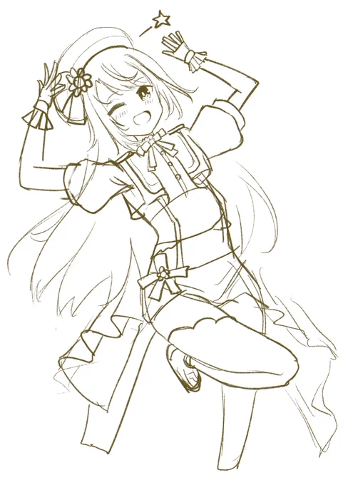 右と左どっちのスバルちゃん 描こうかな