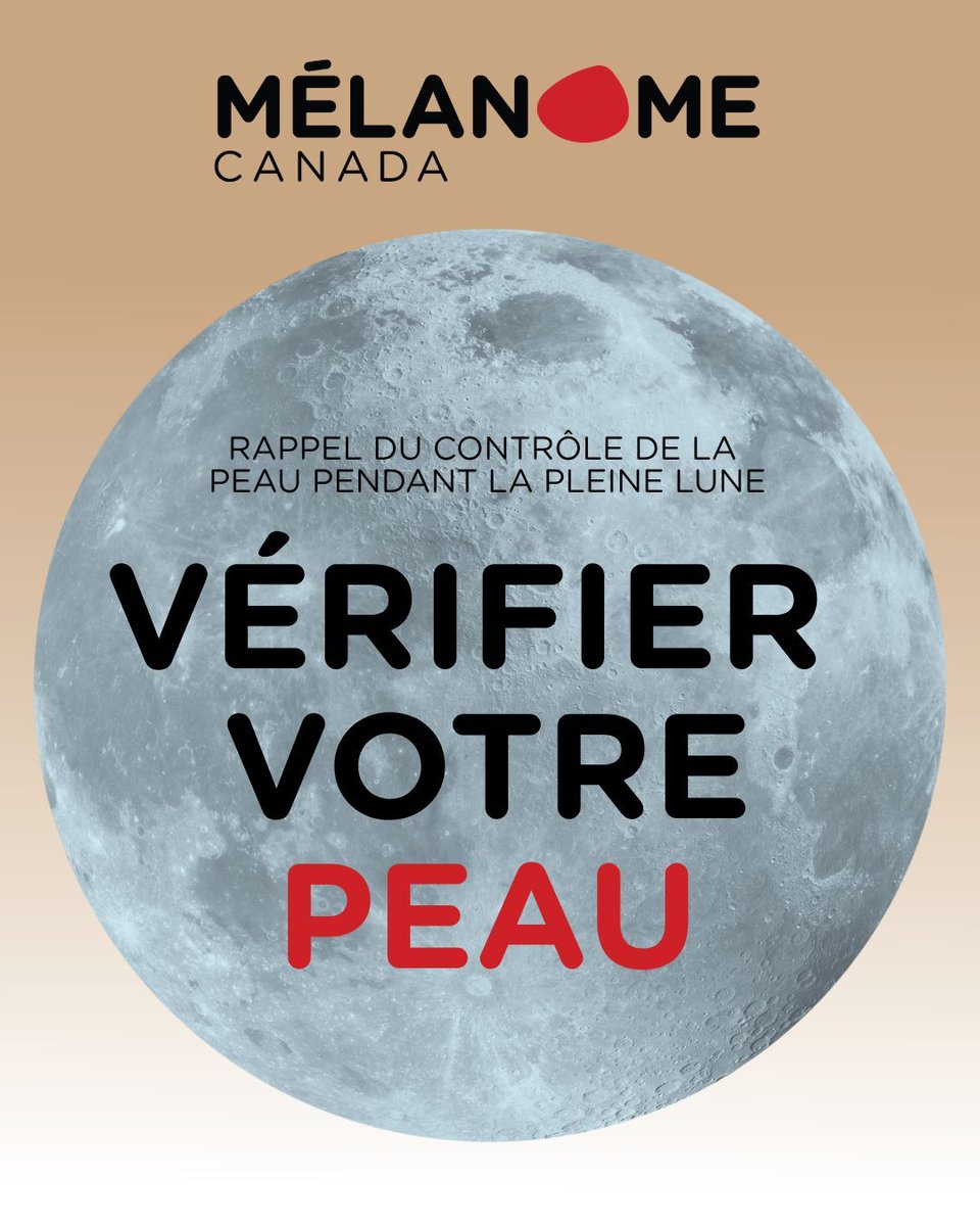 MelanomaCanada's tweet photo. #CheckYourSkin 🖤 Tonight is a full moon, and your reminder to check your skin.

As Melanoma Awareness Month ends, tonight’s rare blue micro moon is a reminder of the “D” in the ABCDEs of melanoma: Diameter. When diagnosed, melanomas are often greater than 6 mm in size - about the size of a pencil eraser.

✨ TIP: Regular self-checks can help you become more familiar with your skin and notice changes over time. If you spot one or more of the ABCDE’s of melanoma, speak to your healthcare provider as soon as possible.

🌕 Sign up for a monthly reminder with helpful tips on skin health at https://t.co/k8FROltaXe 

#SkinHealth #Melanoma #FullMoon #SkinCancer