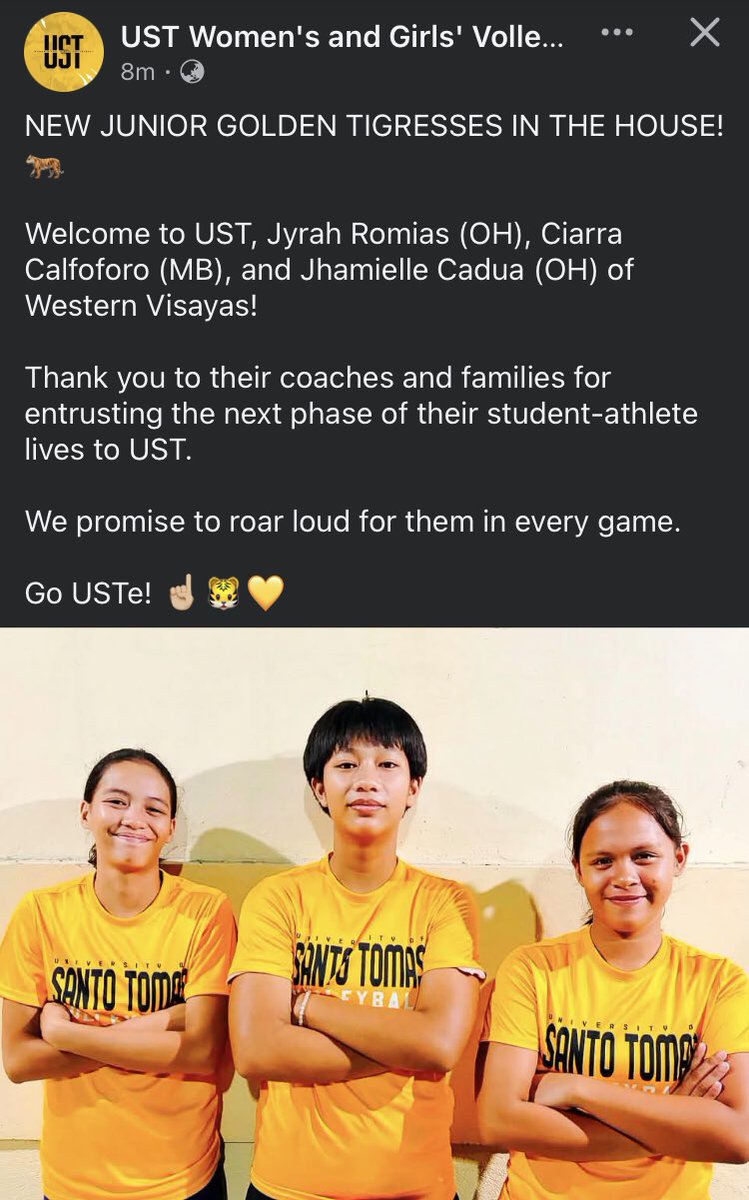froyonicassie's tweet photo. uyyy new recruits for the junior golden tigresses!!! https://t.co/GQXQJNhorC