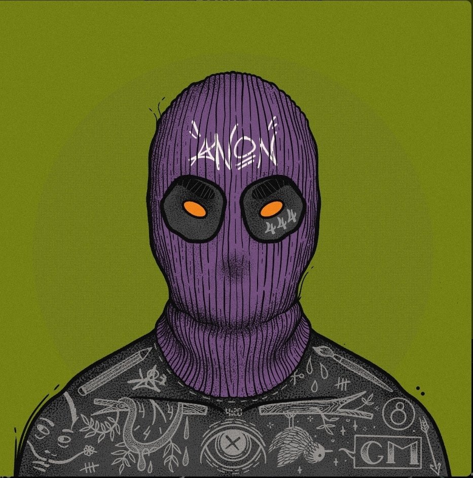 TheSlothReal's tweet photo. Always wanted an ANON for the collection, and finally secured a certified OG. 🟣 Officially tatted up. @NOMOZ_X absolutely killed the details on this one, can't wait to see what he's cooking up next for the @CRYPTO_TATS ecosystem. LFG! 🤝 https://t.co/RkZoHOdcXt