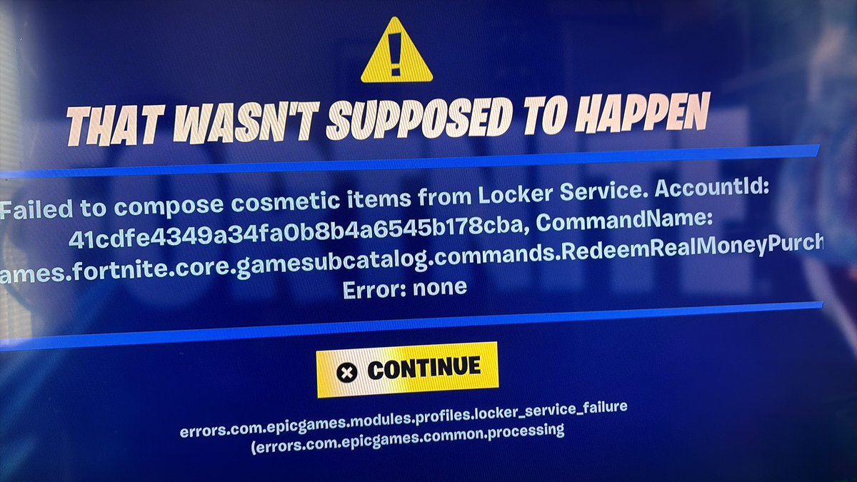 ModtroGaming's tweet photo. @FortniteStatus another day another bug (old bug returns) locker issues on ps5 https://t.co/j7xH6Mf2pj