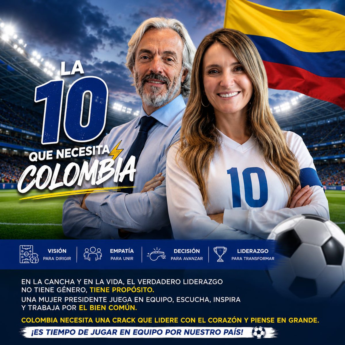 PaolaAGongoraM's tweet photo. Las mujeres somo comprometidas con nuestros objetivos por esto es  #La10QueNecesitaColombia  @PalomaValenciaL @PartidoMIRA @JDOviedoAr https://t.co/jmWHFGWPqB