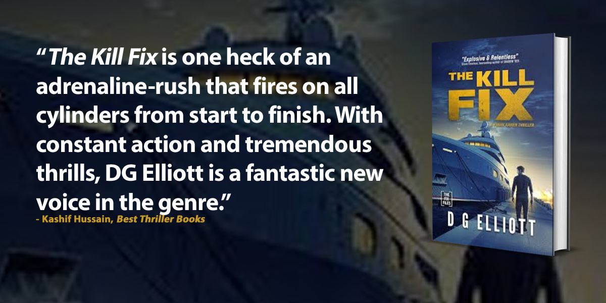 BestThrillBooks's tweet photo. THE KILL FIX by @dgelliott00 (pub. by Mayday Media 6/2/26)

Read a review by @kashif1307: https://t.co/SGB2lT7N4z https://t.co/cvcyf4OtN0