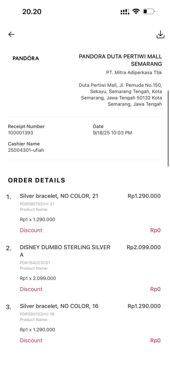 Hironozz's tweet photo. WTS Pandora Bracelet (size 21), charms, dan necklace.

Semua original Pandora. Bisa take satuan maupun satu set (lebih murce)
• Bracelet size 21 
• Dumbo charm
• Tangled charm
• Necklace
Harga: offer via DM.
Bisa via Shopee.
Domisili Semarang. https://t.co/J9RfXIFYfw