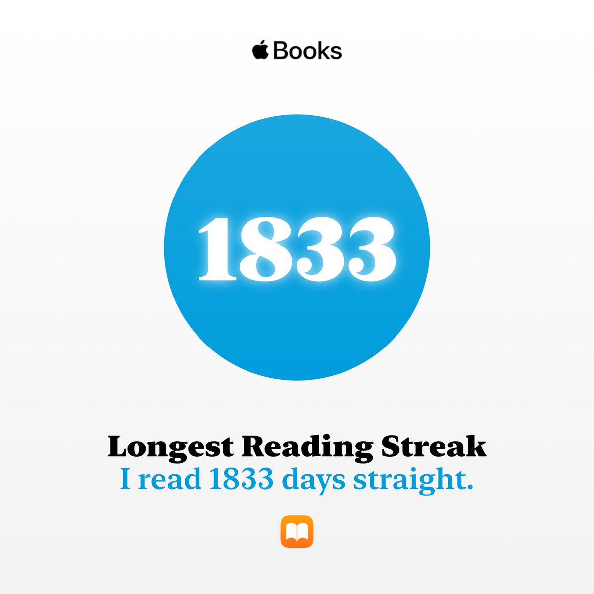 dafitproduction's tweet photo. I’ve achieved my longest reading streak. Set your own #ReadingGoals on @AppleBooks. https://t.co/sF91E211HL Nice (mike) keep moving 😮‍💨✨💫☯️✅DAFIT‼️🪞👀⛏️ https://t.co/ix3DHB4S4q