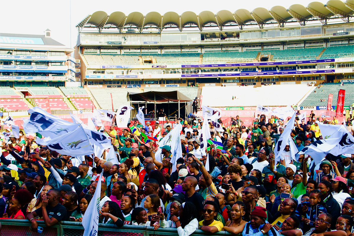 SABC_Sport's tweet photo. 🇿🇦 Bafana Bafana has arrived at the Send-Off Event!

SAFA President Dr Danny Jordaan joined players and supporters as the nation united behind Bafana Bafana ahead of the 2026 FIFA World Cup™.

ALL OF US. ALL IN. KA⚽️FELA! 🏆⚽️

📺 Catch the 2026 FIFA World Cup LIVE from 11 June – 19 July 2026 on SABC 1 and SABC 3.

📲 Stream every match on https://t.co/mPFr5lSZOU | and follow all the action across SABC radio stations nationwide. 🎙️

Together, we stand behind our boys as they carry the hopes of a nation onto football’s biggest stage. 🇿🇦⚽

#SABCSport #ReBafanaKaofela #BafanaBafana #ALLOfUsAllInKaofela #FIFAWorldCup2026