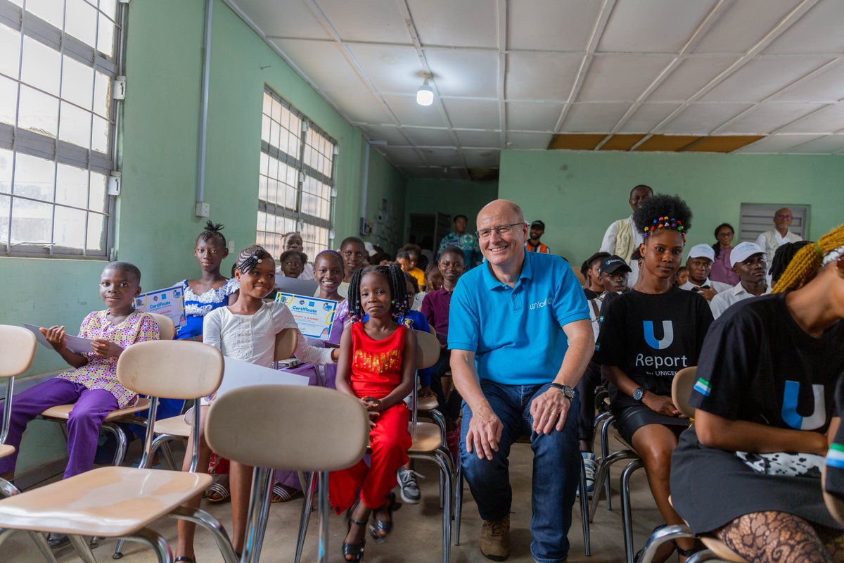 GillesFagninou's tweet photo. After 3+ years in #SierraLeone, @RudolfSchwenk concludes his assignment as Country Representative. I have deep respect for staff/leaders who serve children and communities across West&Central Africa, far from home. Thank you, Rudolf, for your leadership and commitment to children

My sincere gratitude to H.E. President @julius_maadabio, the Government of Sierra Leone, and the people of #SierraLeone for their trust, collaboration, and partnership. Together, we have shown what can be achieved when national leadership and international solidarity come together.

With more than 3,000 staff across West and Central Africa, including 23 country representatives, UNICEF relies on strong leadership at every level. Over the past three years, Rudolf has led the UNICEF–Sierra Leone Programme of Cooperation, supporting national efforts to advance child wellbeing across health, education, nutrition, child protection, and social policy. We are pleased that he will continue contributing to UNICEF's mission in his new role as Director of the UNICEF Office of Innovation @UNICEFinnovate. Wishing you every success in your next chapter.

We look forward to building on these achievements and to the same warm support for the incoming UNICEF Representative as we continue advancing the agenda for children in Sierra Leone.
#ForEveryChild