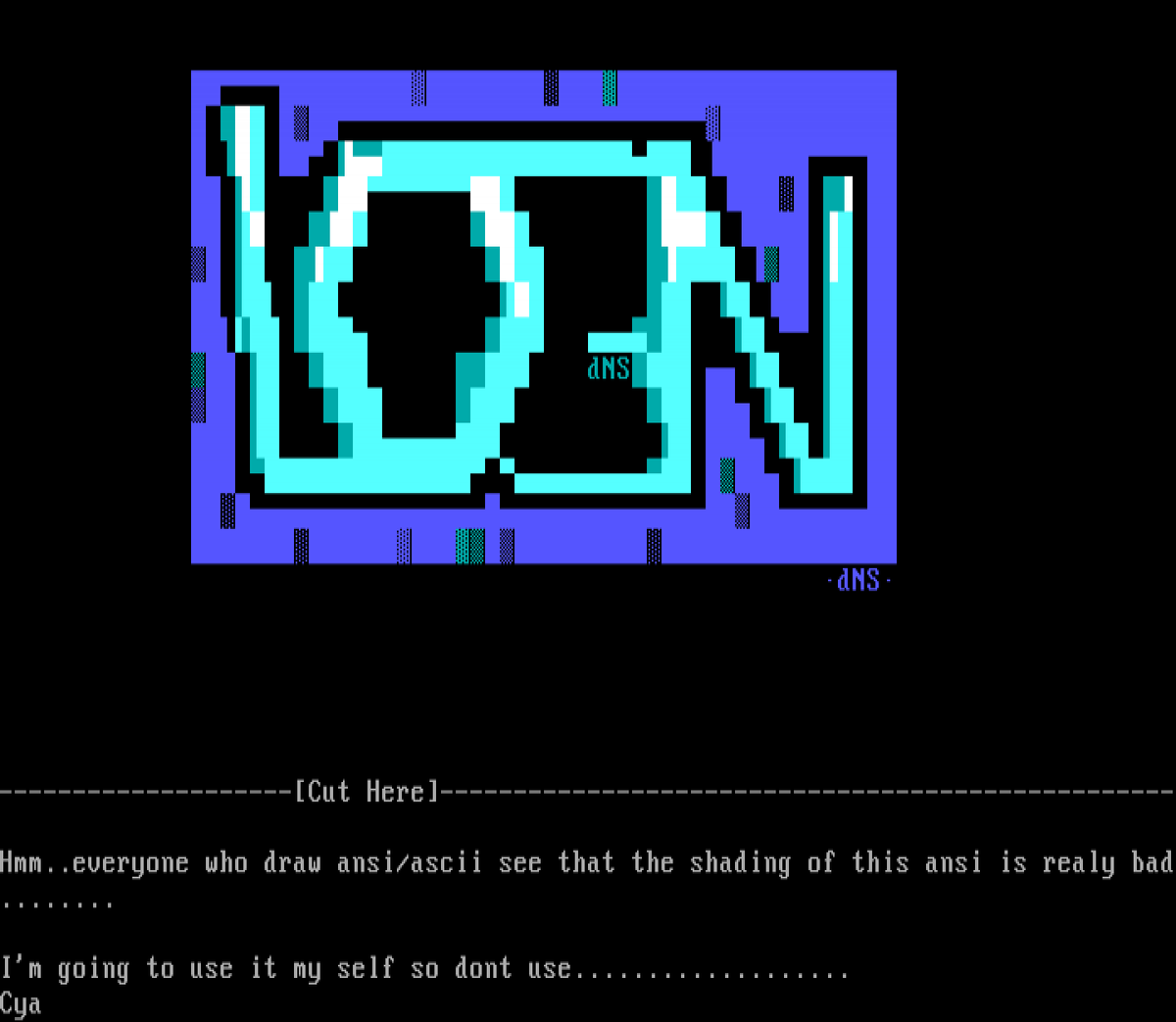 ansimotd's tweet photo. https://t.co/gauDY22TRd

#ansiart #textmode #bbs https://t.co/Lh0zmcVFYK