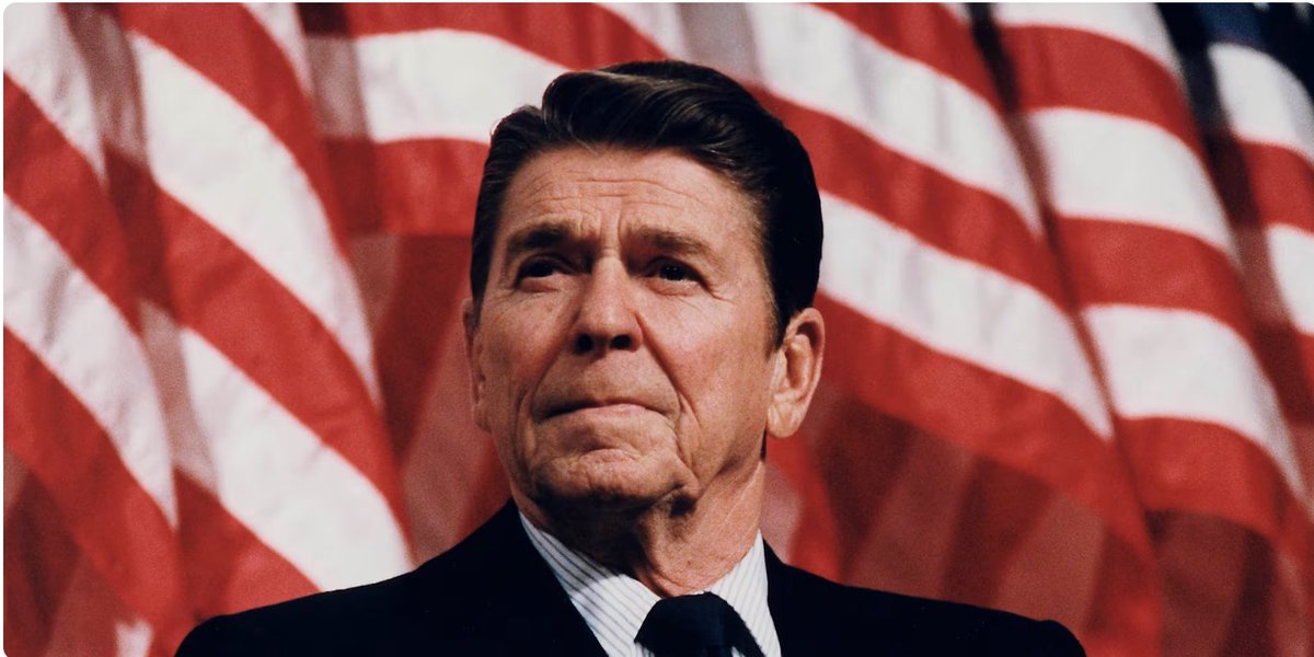 michaelbsacks's tweet photo. Coming up on the anniversary of his death. I’d say there are very few people who have done more damage to the United States than Ronald Reagan. https://t.co/12wLMRyadX