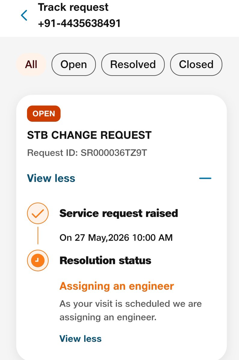 vjarans's tweet photo. @JioCare Still the status is same no one is assigned, just don't play games its been 5 days still no response or resolution https://t.co/stWnDDhlEh