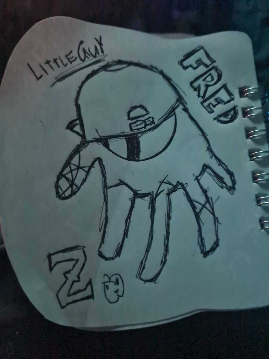 zazorran23's tweet photo. Trying to get better at art for a while now and finally got a silly little guy I call Fred

#art #Fred #littleguy #newartist #Alien https://t.co/Lj2q9E5tWT