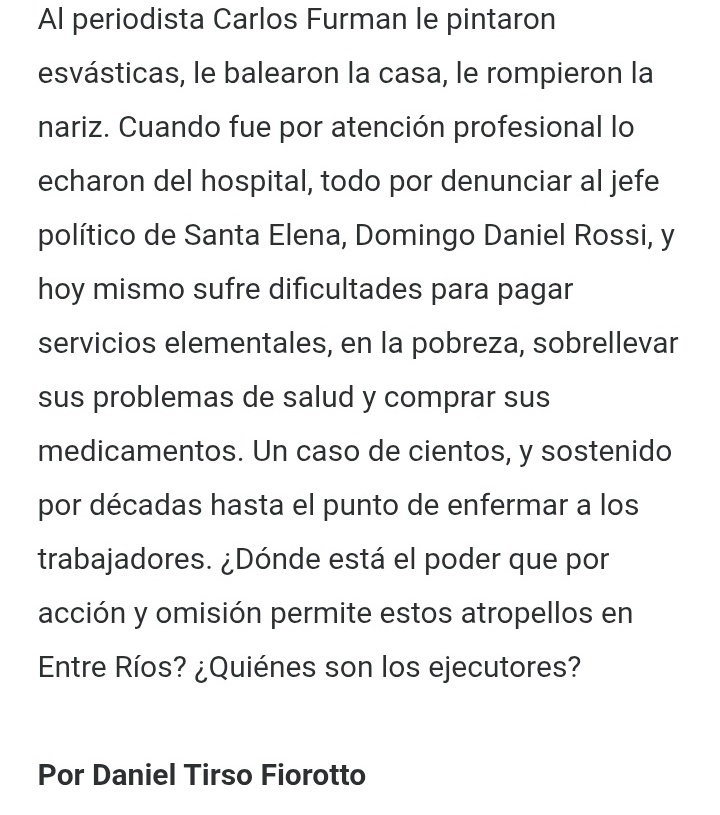 Carlos Elías Furman periodista tweet media