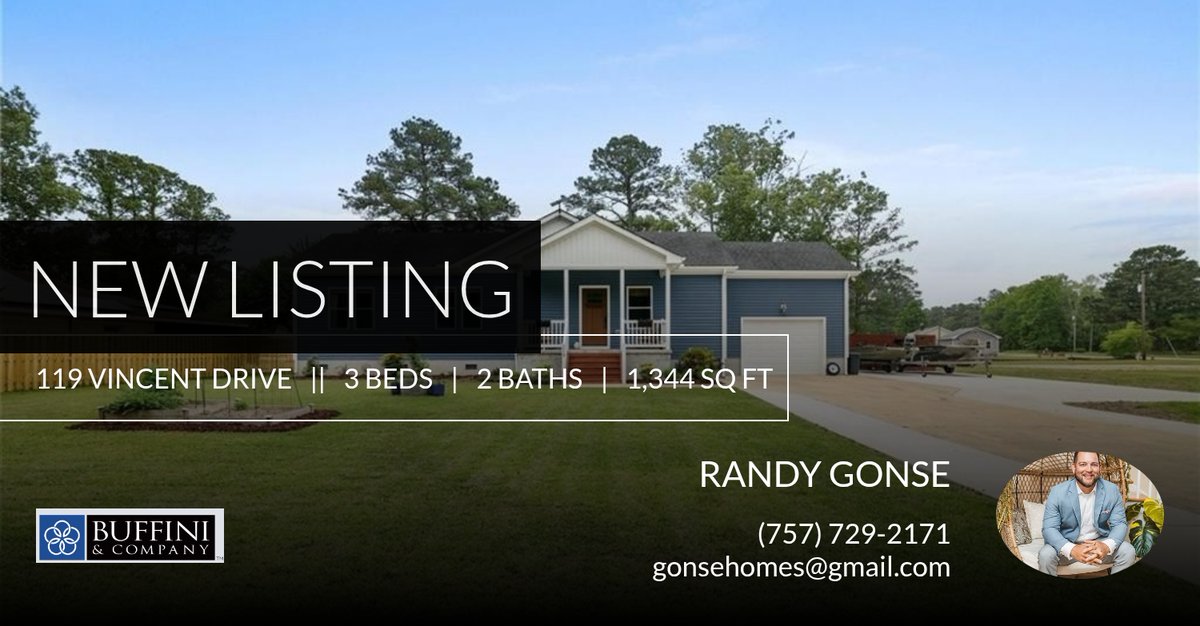 GoingGoingGonse's tweet photo. 📍 New Listing 📍 Take a look at this fantastic new property that just hit the market located at 119 Vincent Drive in Moyock. Reach out here or at (757) 729-2171 for more information https://t.co/P4jhRGRAcA https://t.co/AibgDDom9C